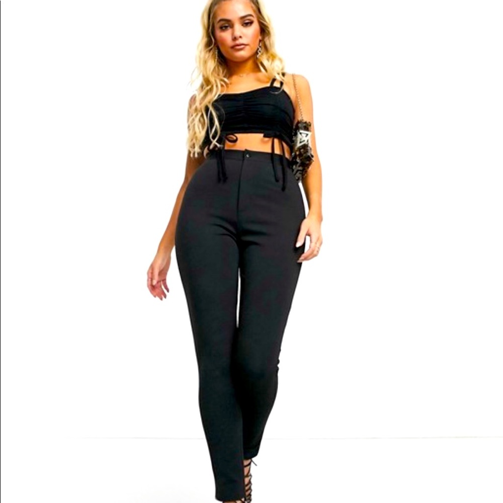 ASOS Black Hourglass Cropped Skinny Pants